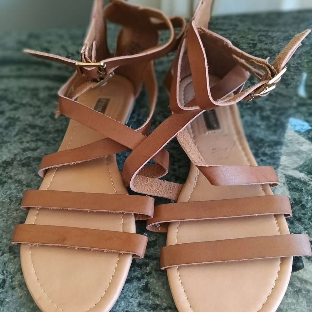 Brown Strappy Sandals